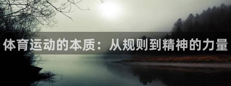 杏耀3平台注册：体育运动的本质：从规则到精神的力量