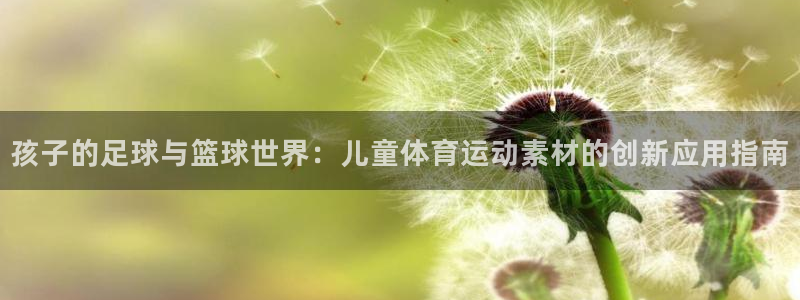 杏耀平台注册登录地址：孩子的足球与篮球世界：儿童体育运动素材的创新应用指南